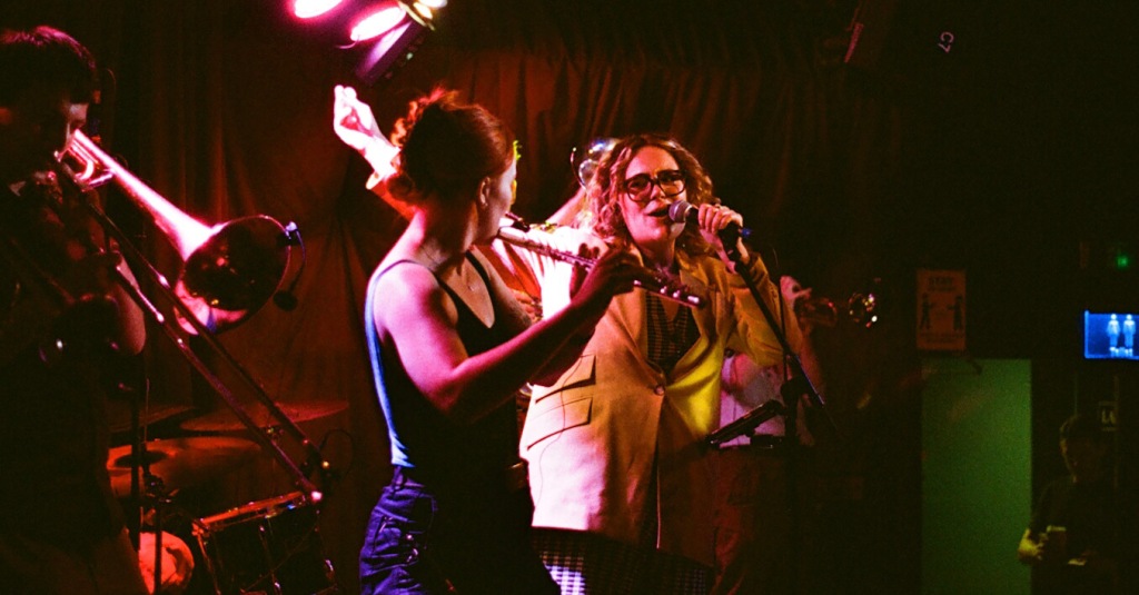 Sophie McLaughlin from Danger Goat performing live with A Day On Venus at The Finsbury, London